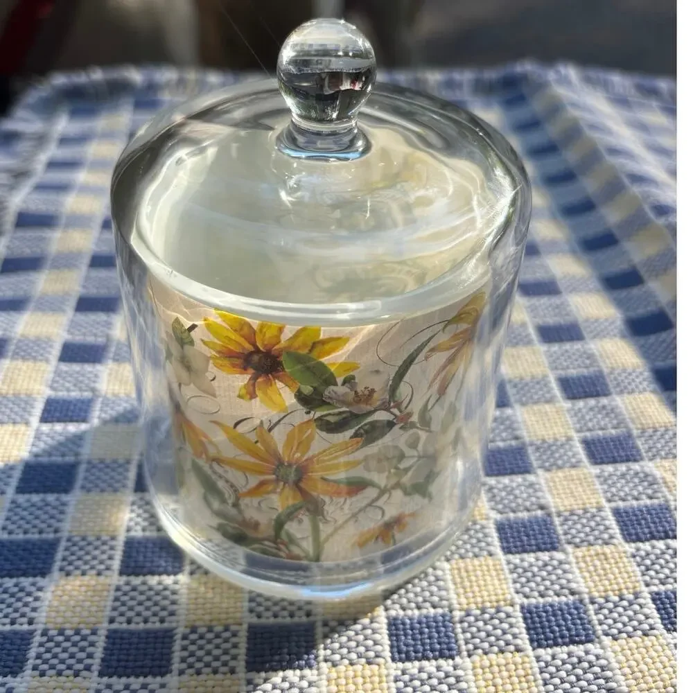 Stonewall Kitchen Butter Bell Jar Michel Designs Floral Country Farmhouse